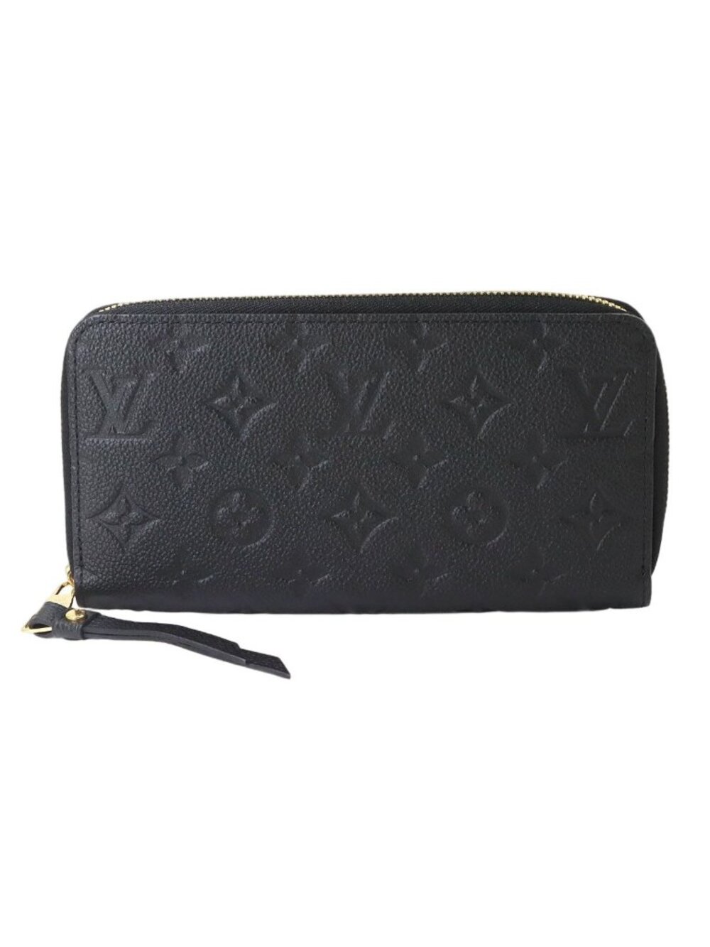 Louis Vuitton Monogram Empreinte Zippy Wallet Leather Noir